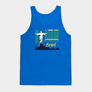 Retro Rio de Janeiro Brazil Vintage Christ the Redeemer Tank Top